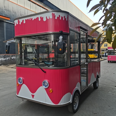 4 Wheels Mobile Food Trucks for Hot Dog Carts and Catering Concession Coffee Food Trailer