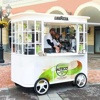 Fresh Juice and Vegetable Fruit Salad Car Trolley for Mobile Shop 2500mm*1600mm*2350mm