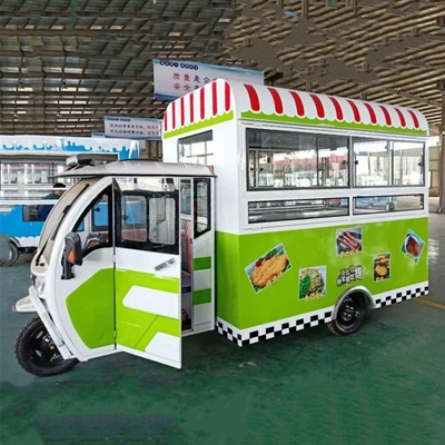 Multipurpose Mobile Electric Fast Food Snack Tricycle Pedicab Three-Wheeler Outlet 2023