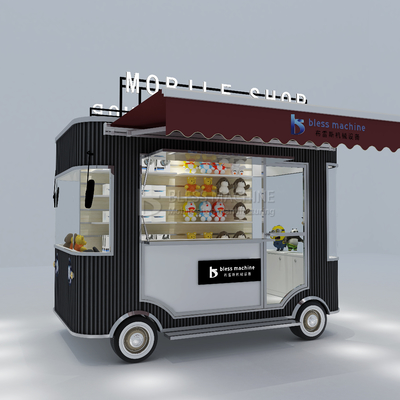 2023 Electric Mobile Commodity Grocery Handiwork Artware Shop Van Truck Trailer Cart for Hotels