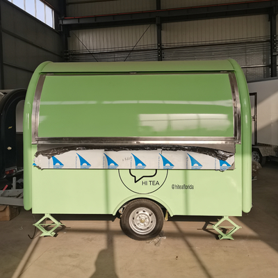 Mobile Coffee Milk Tea Fast Food Snack Tow Trailer Cart for Dairy Products Affordable