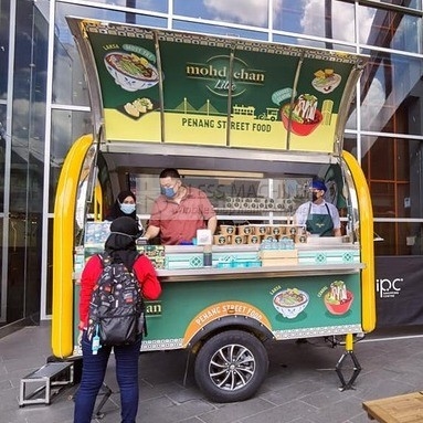 Mobile Coffee Milk Tea Fast Food Snack Tow Trailer Cart for Dairy Products Affordable