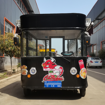 Commercial Catering Electric Mobile Fried Chicken Combo Cart for Snacks and Beverages