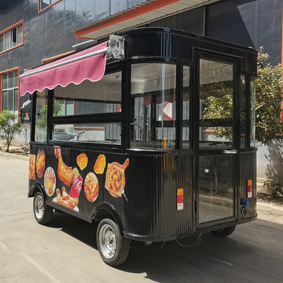 Commercial Catering Electric Mobile Fried Chicken Combo Cart for Snacks and Beverages