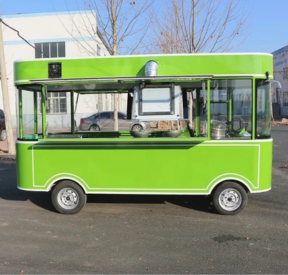 Outdoor Fast Food Carts Crepe Food Truck with Snack Mobile Kitchen Cooking Equipments
