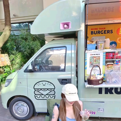 Food Cart Beverage Vending Cart Outdoor Mobile Fast Food Trailer for Customized Mobile