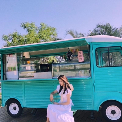Food Trailer Vintage Mobile Sales of Various Commodities Customized Citroen HY Van