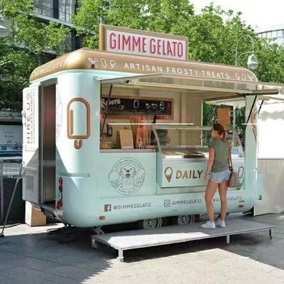 1.5KW-4.5kw Mini Stainless Steel Mobile Hotdog Fast Food Cart