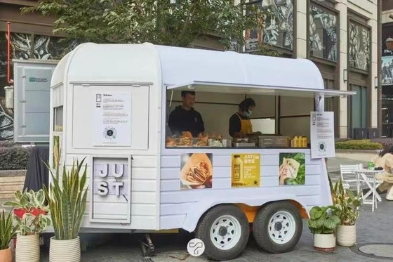 1.5KW-4.5kw Mini Stainless Steel Mobile Hotdog Fast Food Cart