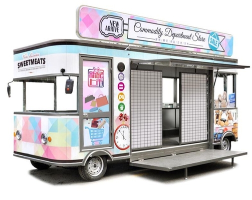 Eco-Friendly Food Truck for Fast Snack Dining Customization Mobile Food Bus