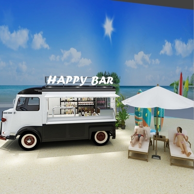 Electric Hot Dog Cart Four Wheels Mobile Kitchen Ice Cream Truck for Customized Needs