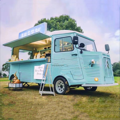 Electric Hot Dog Cart Four Wheels Mobile Kitchen Ice Cream Truck for Customized Needs