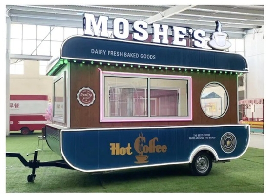 Vacuum Tire Mobile Food Trailer Multifunctional Electric Churros Cart for Purchase