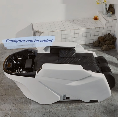 Barbershop Dedicated Electric Massage Shampoo Bed with Whole Body Heating Fumigation