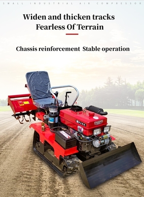Customized Multi-Functional Amphibious Crawler Type Micro Cultivator for Farming Practice