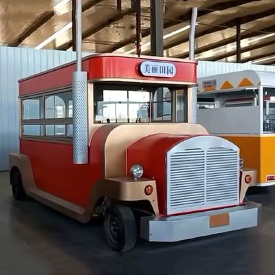 Commercial Dining Car Customized Electric Vendor Carts Hot Dog Mobile Food Truck 4wheels