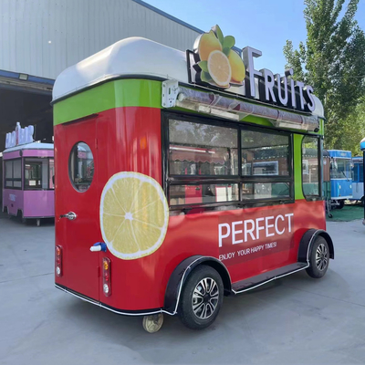 4wheels Outlet Customized Fruit Salad Beverage Coffee Milk Tea Beer Ice Cream Trailer