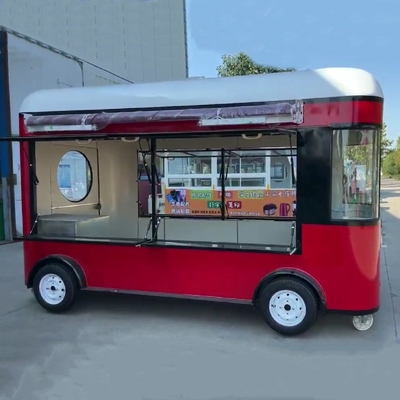 4wheels Outlet Customized Fruit Salad Beverage Coffee Milk Tea Beer Ice Cream Trailer