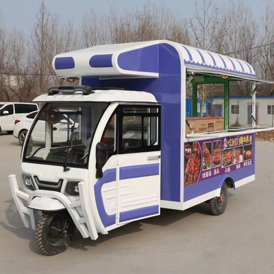 2023 Outlet Multipurpose Mobile Electric Fast Food Snack Tricycle Pedicab Three-Wheeler