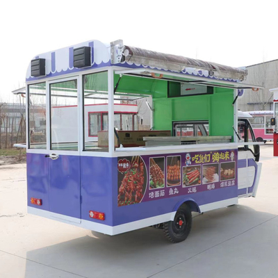 2023 Outlet Multipurpose Mobile Electric Fast Food Snack Tricycle Pedicab Three-Wheeler