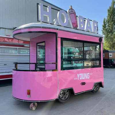 110v/220v Voltage 2022 Mobile Food Snack Ice Cream Cold Drink Coffee Milky Tea Van Truck Trailer Boutique