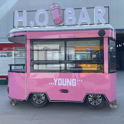 110v/220v Voltage 2022 Mobile Food Snack Ice Cream Cold Drink Coffee Milky Tea Van Truck Trailer Boutique