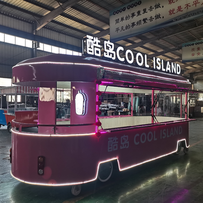 110v/220v Voltage 2022 Mobile Food Snack Ice Cream Cold Drink Coffee Milky Tea Van Truck Trailer Boutique