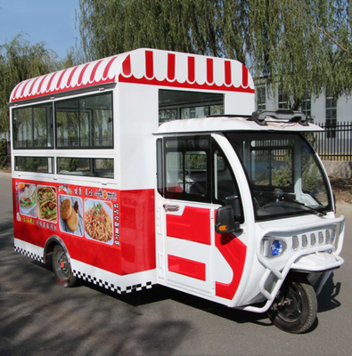 Outlet Multipurpose Mobile Electric Fast Food Snack Tricycle with 1000kg Capacity