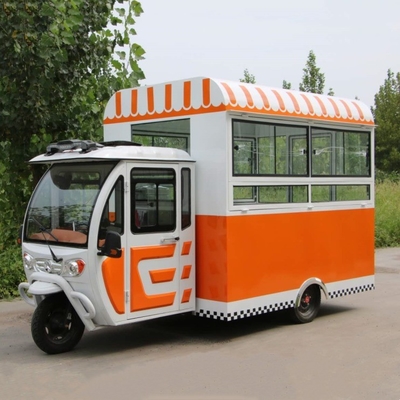 Outlet Multipurpose Mobile Electric Fast Food Snack Tricycle with 1000kg Capacity