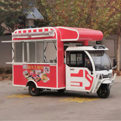 Outlet Multipurpose Mobile Electric Fast Food Snack Tricycle with 1000kg Capacity