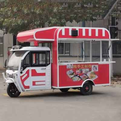 Outlet Multipurpose Mobile Electric Fast Food Snack Tricycle with 1000kg Capacity