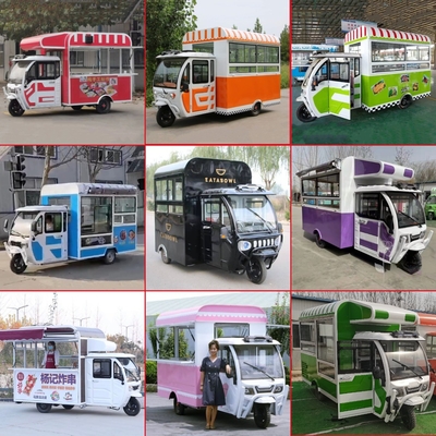 Commodity Retail Multipurpose Mobile Electric Tricycle for Snacks and Drinks in 2022