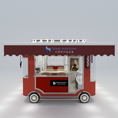 1000kg Electric Mobile Hair Cut Shave Perm Style Salon Barber Shop Van Truck Trailer