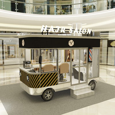 1000kg Electric Mobile Hair Cut Shave Perm Style Salon Barber Shop Van Truck Trailer