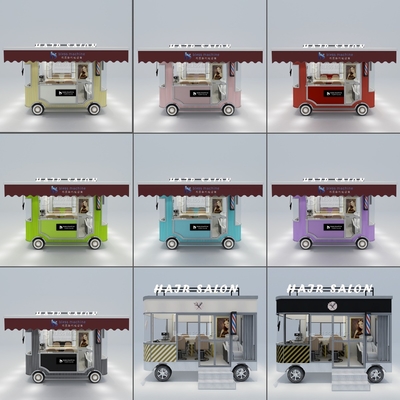1000kg Electric Mobile Hair Cut Shave Perm Style Salon Barber Shop Van Truck Trailer
