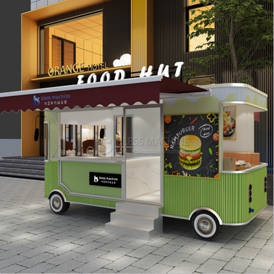 Leisure Fast Food Equipment Electric Mobile Snack Beverage Catering Van Truck Trailer Kiosk Cart