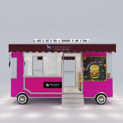 85kms per hr Machinery Function Leisure Fast Food Equipment Mobile Catering Van Trailer