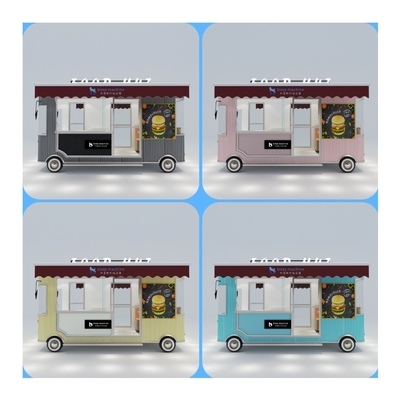 85kms per hr Machinery Function Leisure Fast Food Equipment Mobile Catering Van Trailer