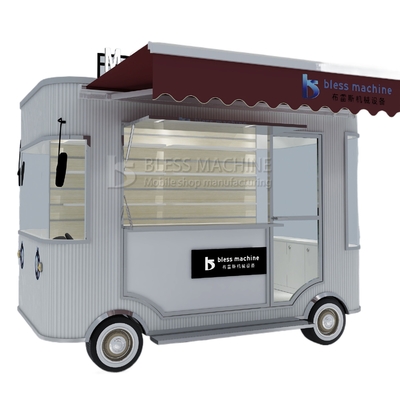 Universal Electric Mobile Commodity Shop Van Truck Trailer Cart Galvanized Steel