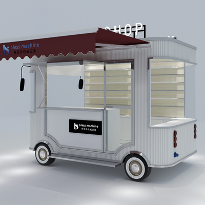 Universal Electric Mobile Commodity Shop Van Truck Trailer Cart Galvanized Steel