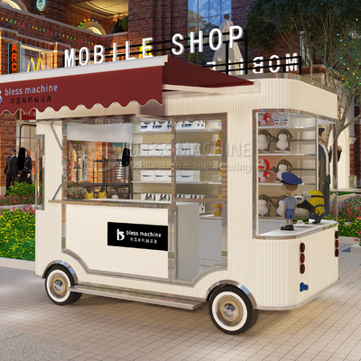 Universal Electric Mobile Commodity Shop Van Truck Trailer Cart Galvanized Steel