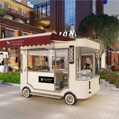Material Electric Mobile Hair Cut Shave Perm Style Salon Barber Shop Van Truck Trailer