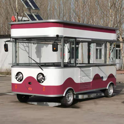 Multipurpose Electric Mobile Fast Food Snack Beverage Catering Van Truck Kiosk Cart