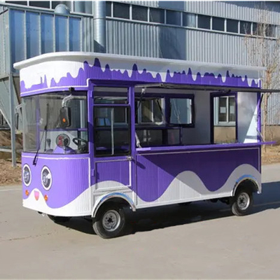 Multipurpose Electric Mobile Fast Food Snack Beverage Catering Van Truck Kiosk Cart