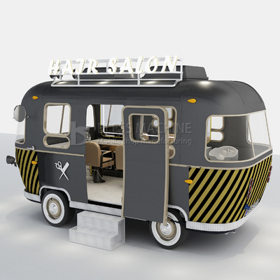 1000kg Stainless Steel Electric Mobile Hair Cut Salon Barber Shop Van Truck Trailer