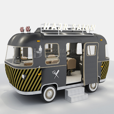1000kg Stainless Steel Electric Mobile Hair Cut Salon Barber Shop Van Truck Trailer