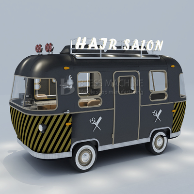 1000kg Stainless Steel Electric Mobile Hair Cut Salon Barber Shop Van Truck Trailer
