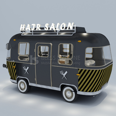 1000kg Stainless Steel Electric Mobile Hair Cut Salon Barber Shop Van Truck Trailer