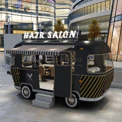 1000kg Stainless Steel Electric Mobile Hair Cut Salon Barber Shop Van Truck Trailer