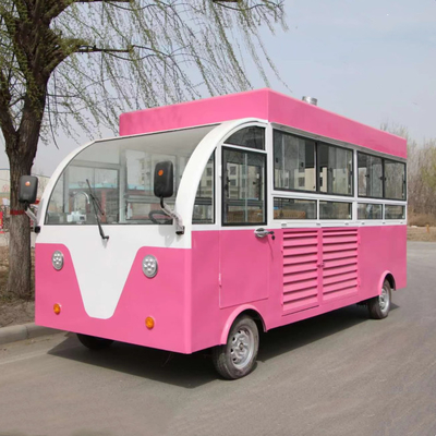 Outdoor Street Food Cart Electric Mobile Fast Food Snack Catering Bus Boutique Truck